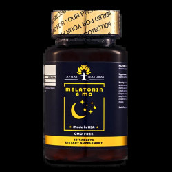 Мелатонін 6 мг, Apnas Natural Melatonin, 60 таблеток