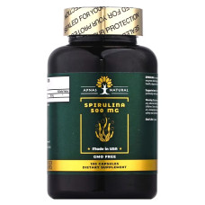 Спіруліна 500 мг, Apnas Natural Spirulina, 100 капсул