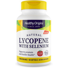 Лікопін, Healthy Origins Lyc-O-Mato Лікопен + Селено Ексел, 60 гелевих капсул