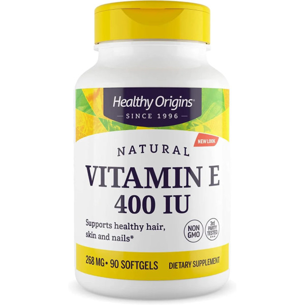 Витамин Е, Vitamin E, Healthy Origins, 400 МЕ, 90 капсул