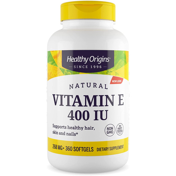 Вітамін Е, Vitamin E, Healthy Origins, 400 МО, 360 капсул