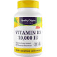 Витамин D3, Vitamin D3, Healthy Origins, 10 000 МЕ, 120 гелевых капсул