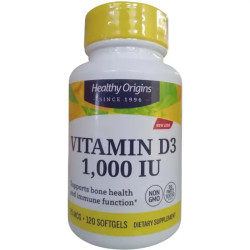 Вітамін D3 1000 МО в MCT олії, Healthy Origins Vitamin D3 in MCT Oil, 120 гелевих капсул