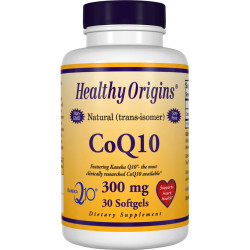 Коэнзим Q10 300 мг, Healthy Origins CoQ10 Kaneka Q10, 30 гелевых капсул