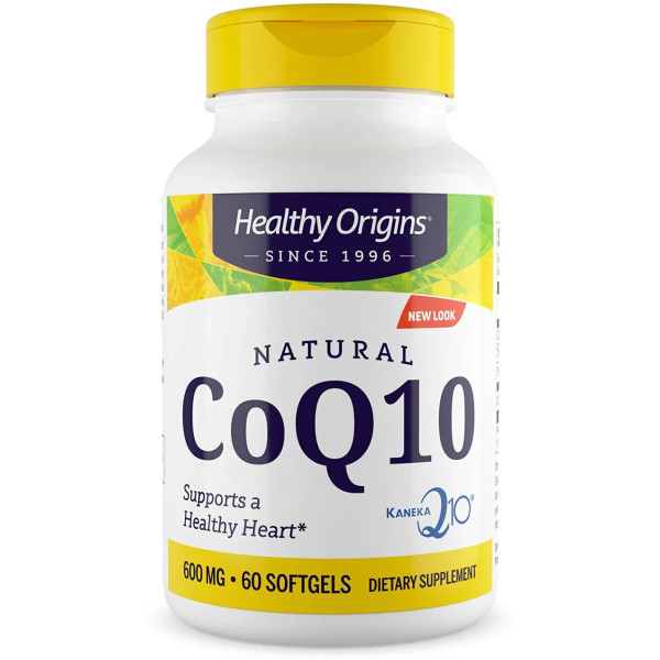 Коензим Q10, CoQ10, Kaneka Q10, Healthy Origins, 600 мг, 60 гелевих капсул