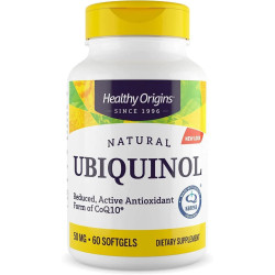Убіхінол 50 мг Kaneka QH, Healthy Origins Ubiquinol, 60 капсул