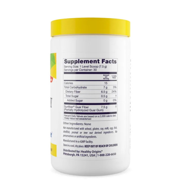 Волокно натуральне, Fiber, Healthy Origins, 225 г