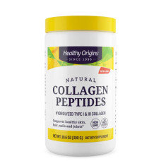 Колаген тип 1 і 3 гідролізований порошок без смаку, Healthy Origins Collagen Peptides, 300 г