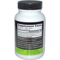 Зеленый кофе 400 мг, экстракт бобов, Green Coffee Healthy Origins, 60 капсул