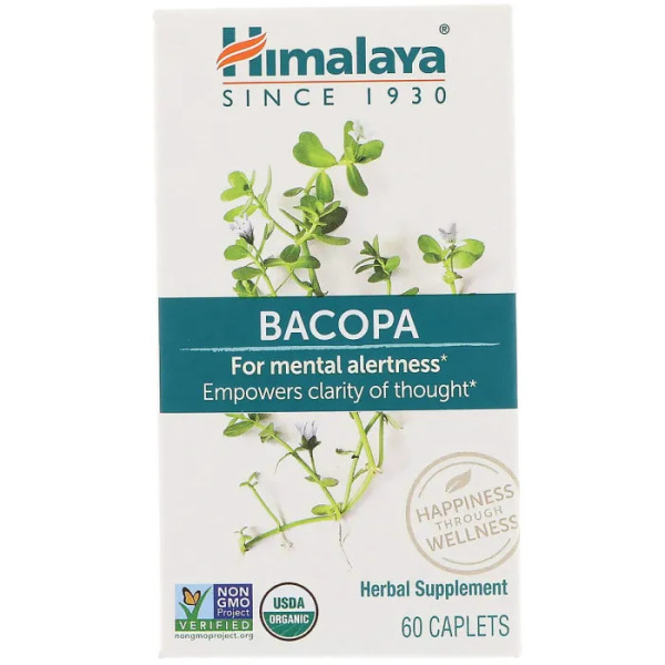 Бакопа, Bacopa, Himalaya, 60 каплет