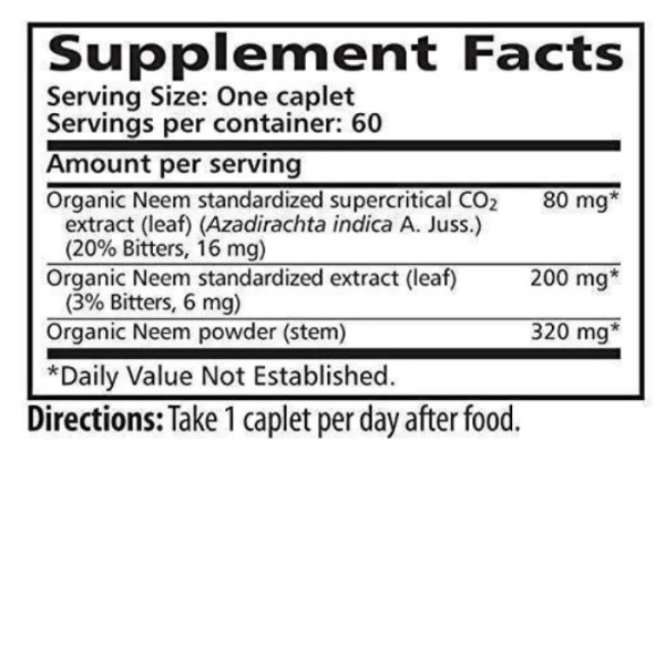 Нім, Neem, Himalaya, 60 каплет