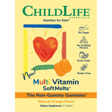 Мультивітаміни, апельсиновий смак, ChildLife Multi Vitamin SoftMelts, 27 таблеток