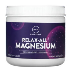 Магній, смак гібіскус і юдзу, Relax-All Magnesium MRM, 226 г