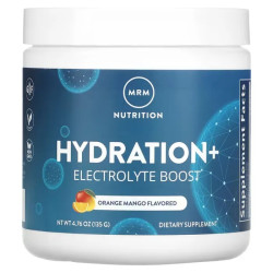 Гідратація та електроліти посилені, смак апельсин та манго, MRM Nutrition Hydration Electrolyte Boost, 135 г