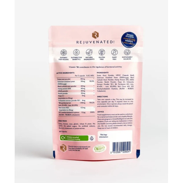 Підтримка жіночих гормонів, Female Hormone Support, Rejuvenated, 60 капсул