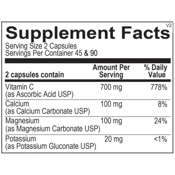 Вітамін С буферизований, Buffered C Capsules, Ortho Molecular Products, 180 капсул