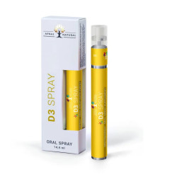 Витамин D3 спрей, мятный вкус, Apnas Natural D3 spray, 14,4 мл