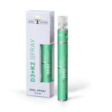Вітамін D3 K2, спрей, смак м'ята, Apnas Natural D3 K2 spray, 14.4 мл
