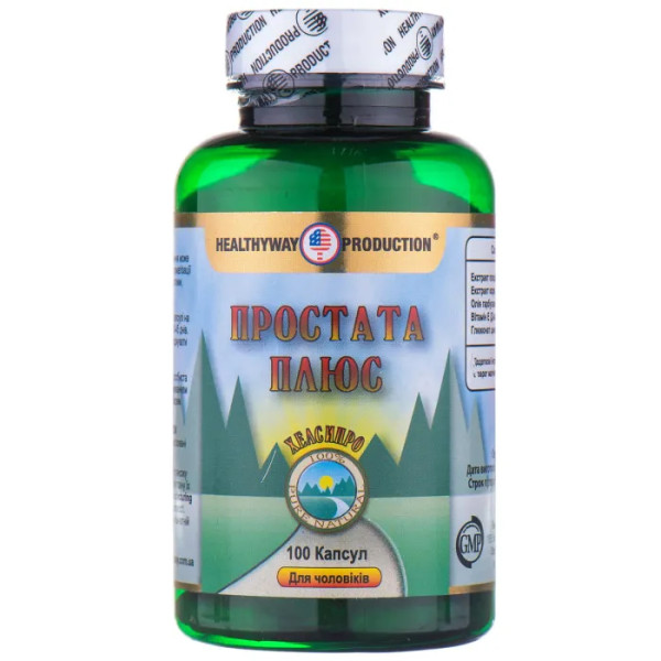 Простата плюс, Prostate plus, Healthyway Production Inc, для чоловіків, 100 капсул