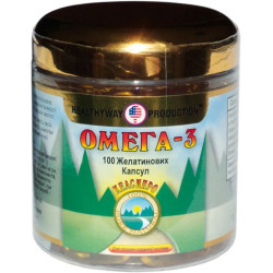 Омега 3, Healthyway Production Inc Omega-3, 100 желатинових капсул