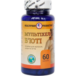 Витамины для волос кожи и ногтей, Multihels Beauty Healthyway Production Inc, 60 капсул