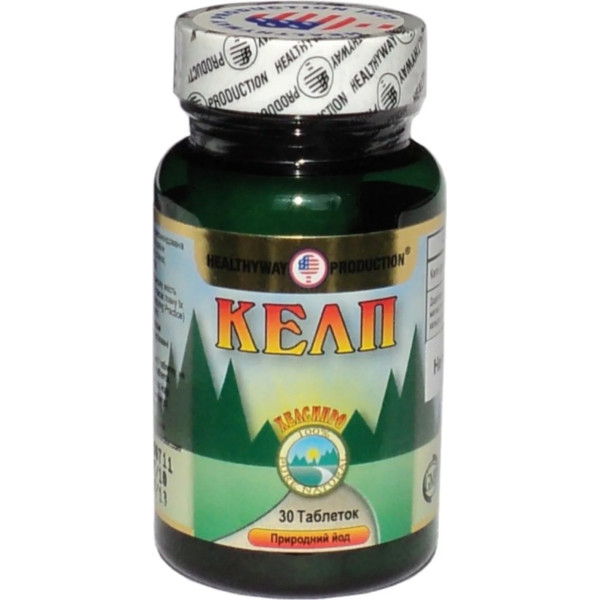 Ламінарія, Kelp, Healthyway Production Inc, 30 таблеток