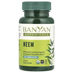 Ним 1000 мг, Neem Banyan Botanicals, 90 таблеток, 500 мг в одной таблетке