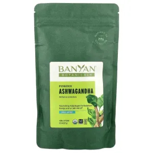 Ашваганда, Ashwagandha, Banyan Botanicals, порошок, 227 г
