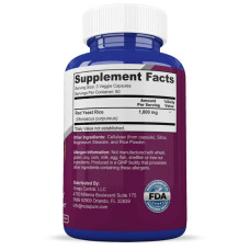 Червоний дріжджовий рис 1800 мг, NusaPure Red Yeast Rice, 180 капсул