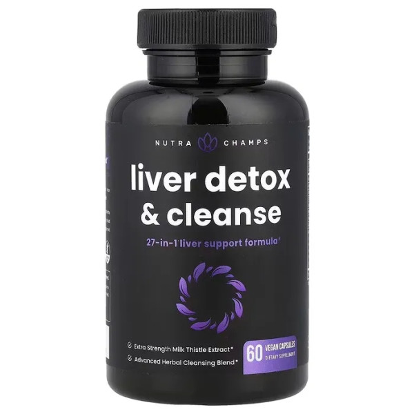 Детокс та очищення печінки, Liver Detox & Cleanse, NutraChamps, 60 веганських капсул
