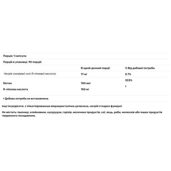 R-ліпоєва кислота, Advanced Orthomolecular Research, 90