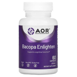 Бакопа, Advanced Orthomolecular Research Bacopa Enlighten, 60 капсул