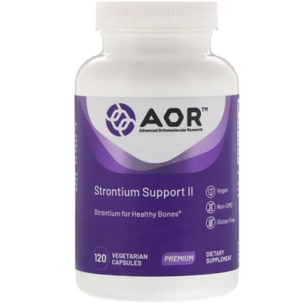 Стронций для здоровья костей, Strontium Support II, Advanced Orthomolecular Research, 120 капсул