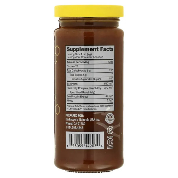 Мед із суперфудів, Superfood Honey, Beekeeper's Naturals, 330 г