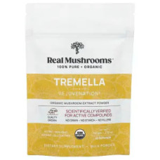 Тремелла, Tremella Real Mushrooms, органічний екстракт грибів, порошок, 60 г