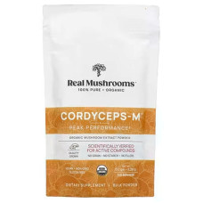 Кордицепс, екстракт гриба, органічний порошок, Cordycep-M Real Mushrooms, 150 г