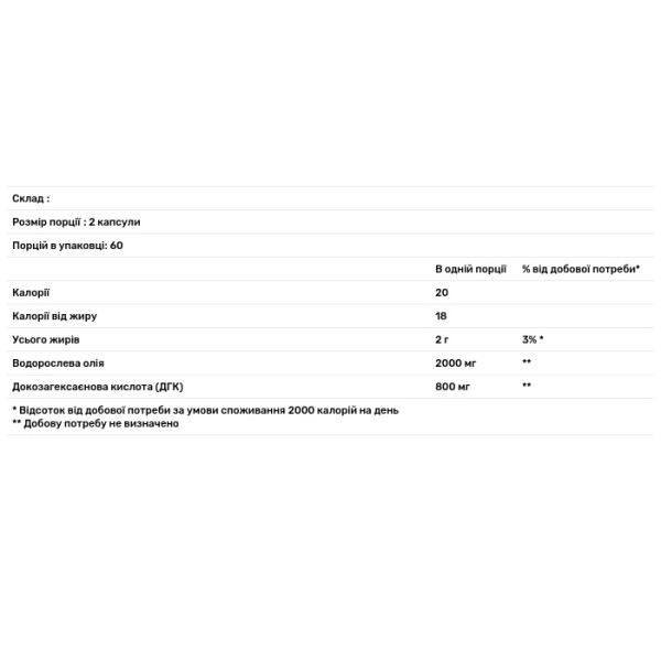 ДГК, Омега-3 з водоростей, для веганів, Vegan DHA, Omega-3 від Algae, NATURELO, 800 мг, 120 веганських м'яких капсул (400 мг у кожній капсулі)