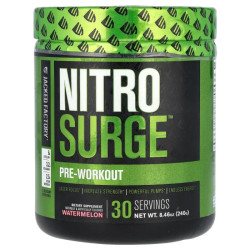 Предтренировочный комплекс, Pre-Workout Jacked Factory Nitro Surge, вкус арбуз, 240 г