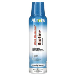 Біотин ультраліпосомальний комплекс 10000 мкг, Ultra-Liposomal Biotin Aurora Nutrascience, 300 мл, 5000 мкг на ложку