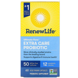 Пробіотик для жінок Extra Care 50 млрд, Renew Life Ultimate Flora Extra Care Probiotic, 60 капсул