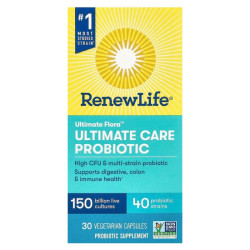 Пробіотик 150 млрд ДЕЕ посилений, Renew Life Ultimate Care Probiotic, 30 вегетаріанських капсул