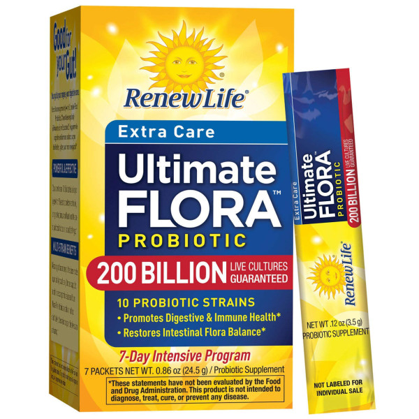 Пробіотик, 200 млрд, Renew Life, 7 пакетиків (23,1г)