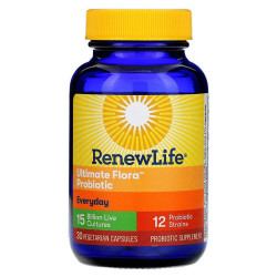Пробиотик 15 млрд КУО, Everyday Renew Life, 30 вегетарианских капсул