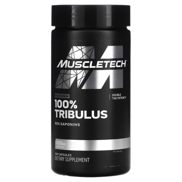 Трибулус, Platinum 100% Tribulus, Muscletech, 650 мг, 100 капсул