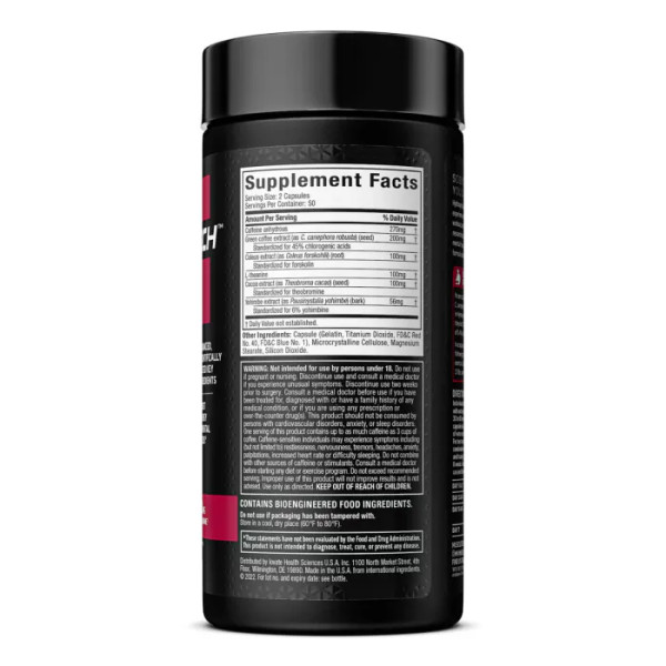 Жироспалювач (Hydroxycut Hardcore), Muscletech, 100 капсул