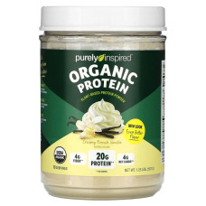 Рослинний протеїн органік, Purely Inspired Organic Plant-Based Protein Powder, вершкова французька ваніль, 567 г