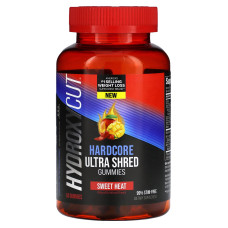 Комплекс для схуднення, смак солодке тепло, жувальні, Hardcore Ultra Shred Gummies Hydroxycut, 60 жувальних таблеток