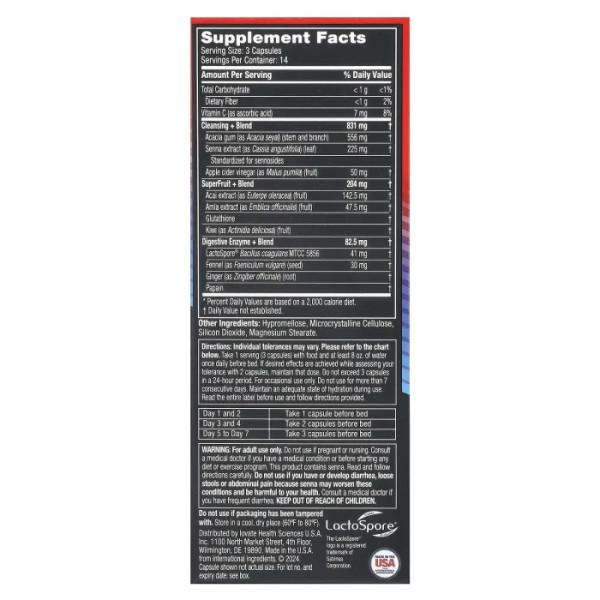 Очищення організму, Hardcore Cleanse, Hydroxycut, 42 капсули