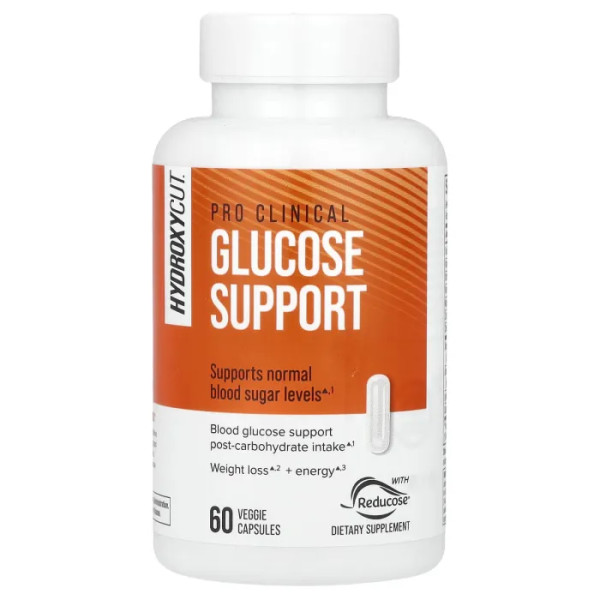 Підтримка рівня цукру в крові, Pro Clinical Glucose Support, Hydroxycut, 60 рослинних капсул
