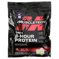 Протеин, 8-часовое усвоение, вкус ванильный пирог, Platinum 8-Hour Protein MuscleTech, 2,08 кг